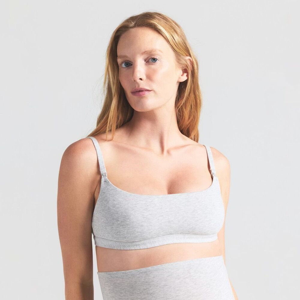 SKIMS Light Gray Scoop Neck Bralette